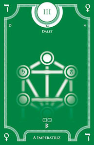 A Imperatriz no Hermetic Kabbalah Tarot