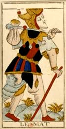 O Louco no Tarot de Nicolas Conver (1760)