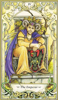 O Imperador no Mystic Faerie Tarot