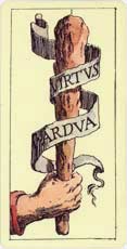 Ás de Paus no Tarot de Mitelli (1665)