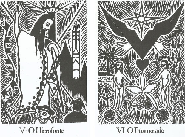 O Imperador, o Hierofante e O Enamorado no Tarot do Soll