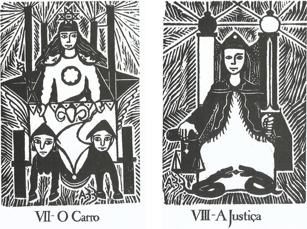 O Carro, a Justiça e O Eremita no Tarot do Sol