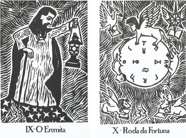 O Carro, a Justiça e O Eremita no Tarot do Sol