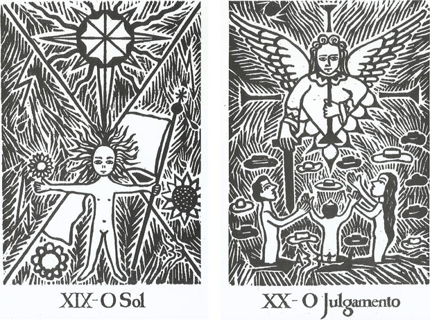 O Sol, o Julgamento e o Mundo no Tarot do Sol