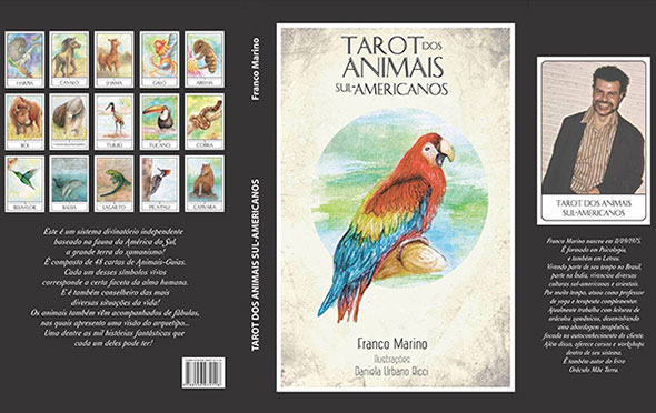 Capa e contracapa do livro Tarot dos Animais Sul-americanos