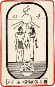 19. (O Sol) no Tarot Egipcio da Kier, Argentina, de 1955