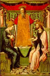 Coroação de Jesus e Maria, por Bonifacio Bembo.