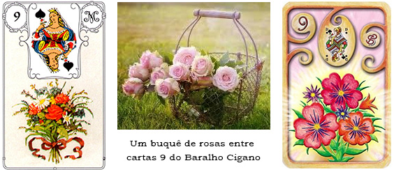 Flores, Buquê, carta 9 do Baralho Cigano