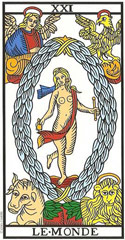 O Mundo no Tarot de Marseille restaurado por Camoin e Jodorowsky