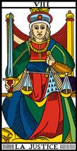 A Justia no Tarot de Marselha-Camoin