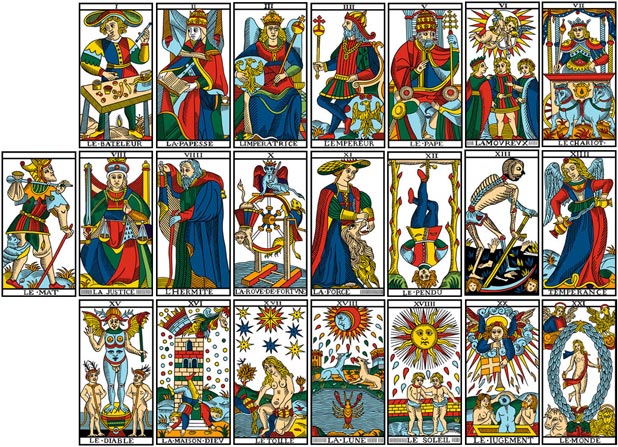 BARALHO TAROT COPAG PARA VER A SORTE 48 CARTAS, CIGANO