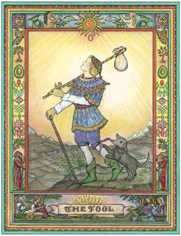 O Louco, The Fool no Kim Waters Tarot