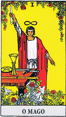 O Mago no Waite Tarot