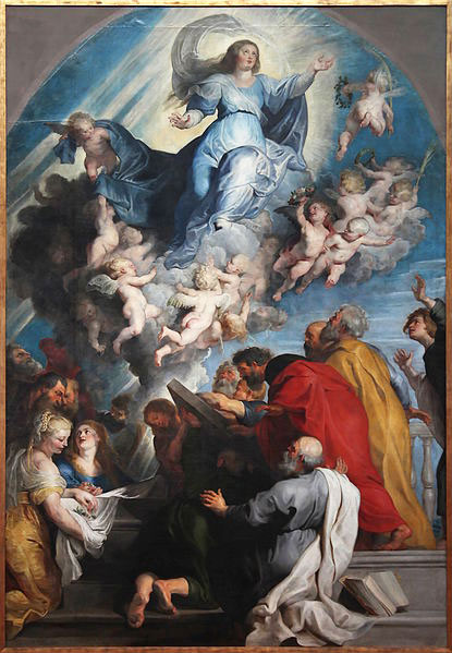 Assunção da Virgem - obra de Rubens - 1616