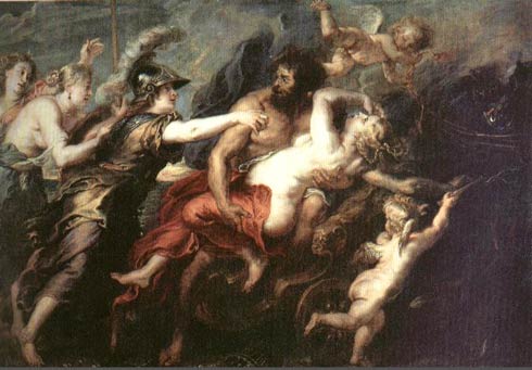O rapto de Perséfone, tela de Rubens, 1636