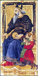O Imperador no Tarot Gringonneur ou Charles VI