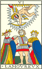 Os Amantes no Tarot de Jean Noblet