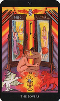 Os Amantes no Verbenna Tarot