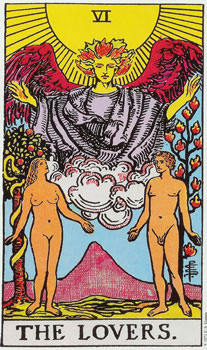 Os Amanters no Waite Tarot