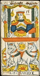 O Carro no Tarot Francois Tourcaty -  1800