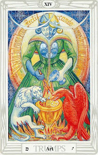 A Temperança ou ARte no Thoth Tarot de Crowley e Frieda Harris