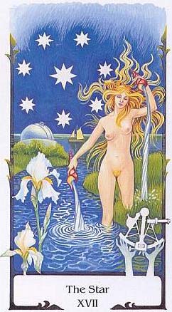 A Estrela no Old Path Tarot