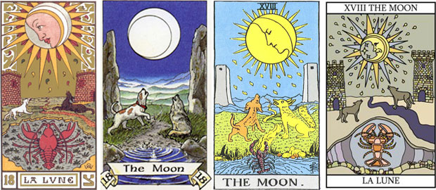 Quatro representações do Arcxano XVIII - A Lua