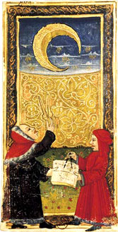 A Lua no Tarot Gringonneur de 1392
