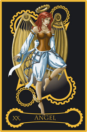 O Anjo (Julgamento) no Flamara Tarot
