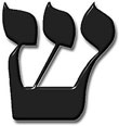 A letra Shin do alfabeto hebraico