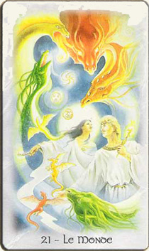 Le Monde no Celti Dragon Tarot