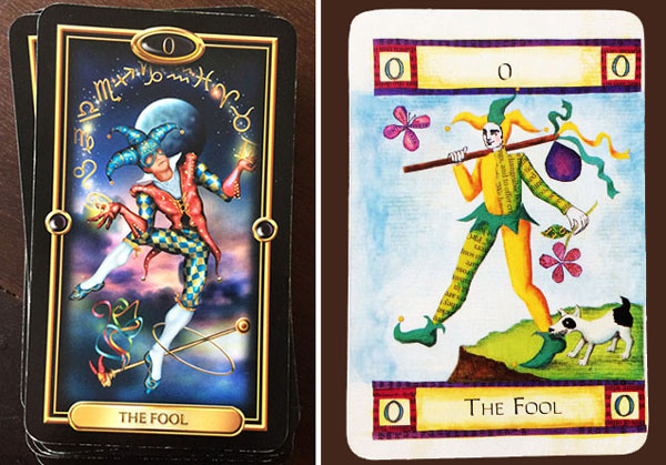 O Louco no Gilded Tarot e no Art of Tarot