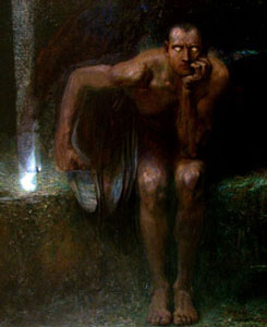 Lúcifer, pintura de Franz von Stuck