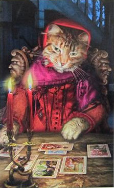 A roda da fortuna no The Baroque Bohemian Cats' Tarot