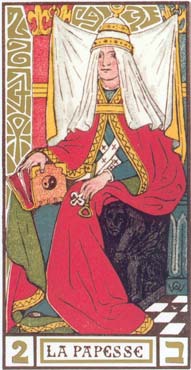 A Papisa no Tarot de Oswald Wirth
