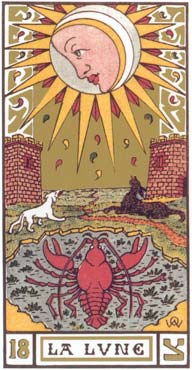 A Lua no Tarot de Oswald Wirth 