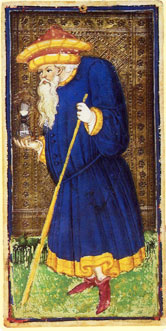 O Eremita no Tarô Visconti Sforza