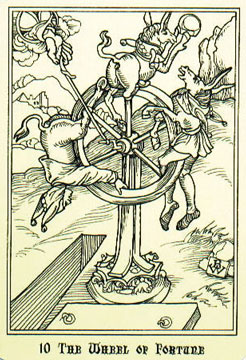 A Roda da Fortuna no Ship of Fools Tarot