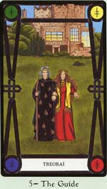 5. O Hierofante ou "O Guia" no Faery Wicca Tarot de Kisma Stepanich