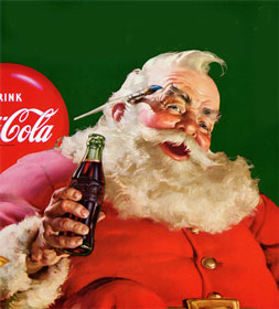 Santa Claus na versão Coca-Cola