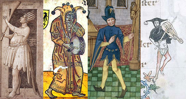 Loucos em representações do seculo XIV