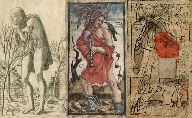 Il Matto, o Louco, nos tarôs de Mantegna, Sola Busca e Budapeste