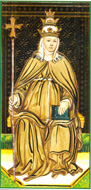 A Papisa no Tarot Visconti-Sforza (restaurado)