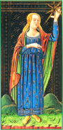 A Estrela no Tarot Visconti-Sforza (restaurado)