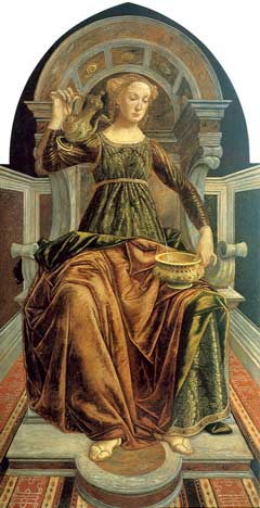 A Temperança, tela de Pollaiuollo (1470)