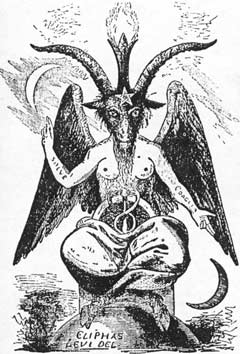 Baphomet - gravura de Eliphas Levi