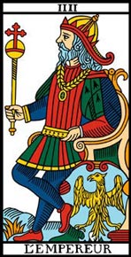 O Imperador no Tarot de Marselha-Camoin