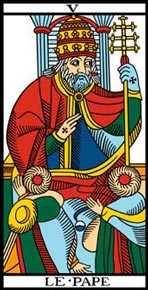 O Papa no Tarot de Marselha-Camoin