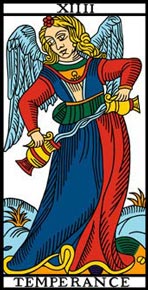 A Temperança no Tarot de Marseille-Camoin