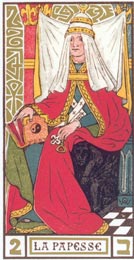 II. La Papesse, A Papisa, no Tarot de Oswald Wirth